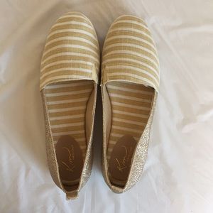 Striped Glitter Flats
